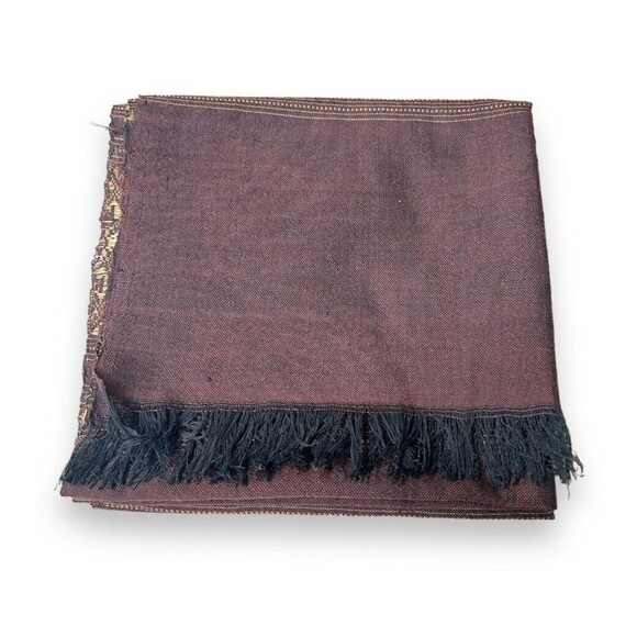 Red Wine Scarf 15.7" x 66.1" Women Rectangular Scarve - Picture 2 of 2